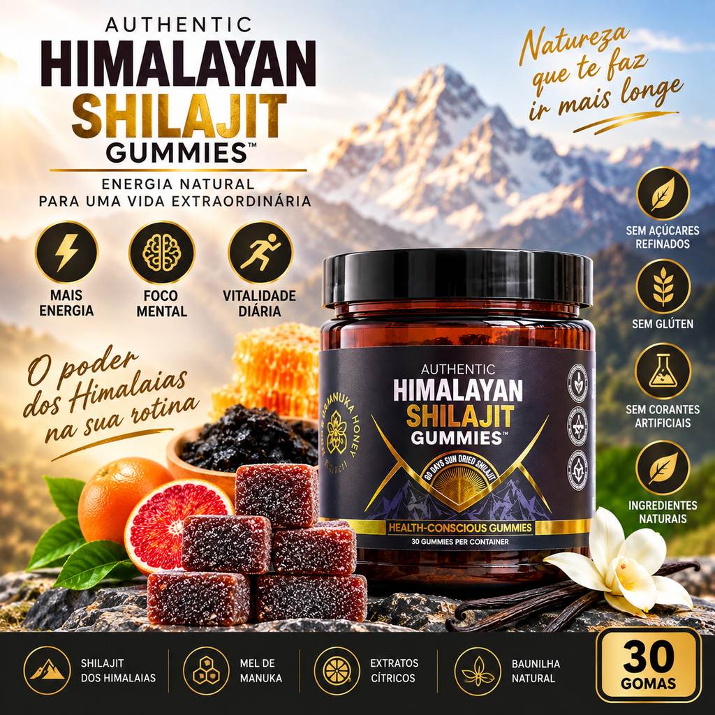 Himalayan Shilajit Gummies — Energia & Vitalidade