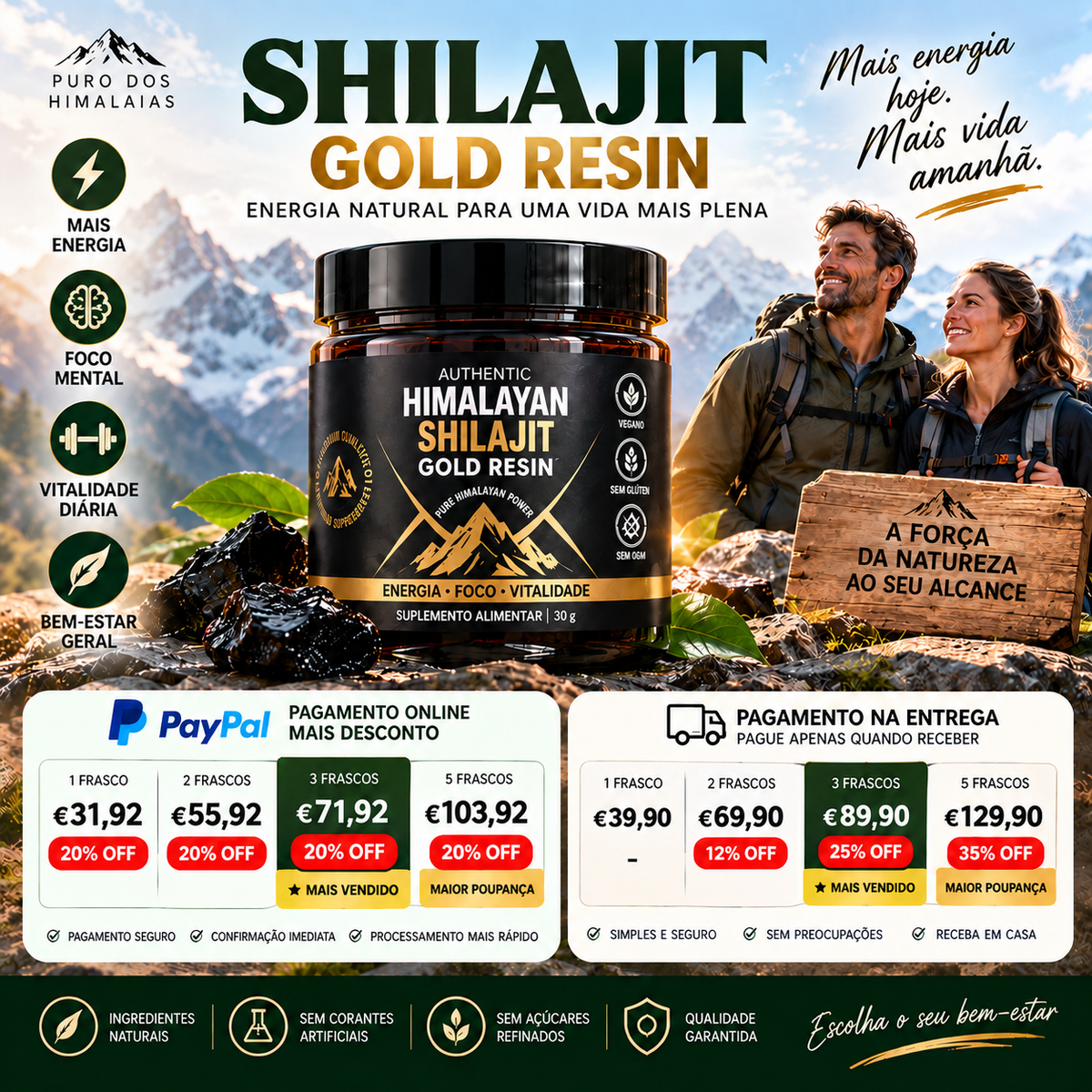 Himalayan Shilajit Gummies — Energia & Vitalidade